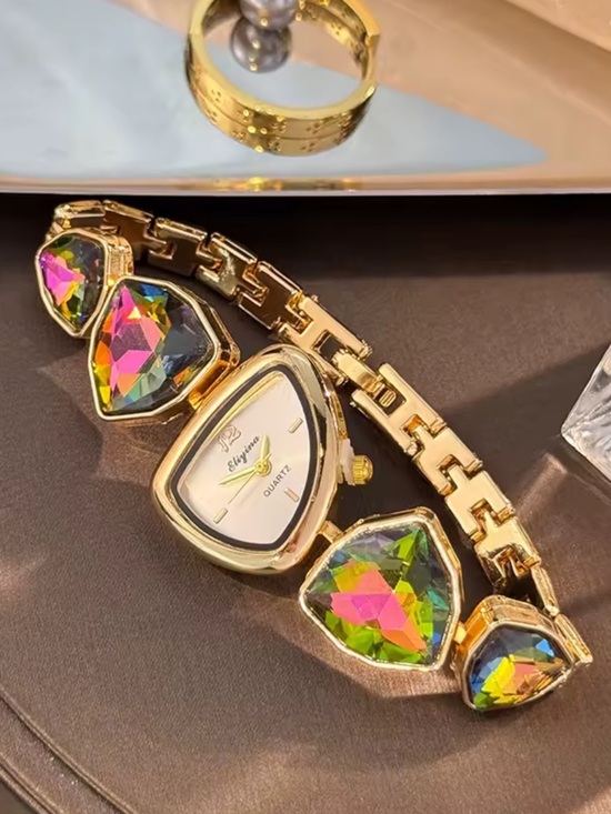 Classic multicolour Women\'s Bracelet Watch with Iridescent Crystal Accents main image 5